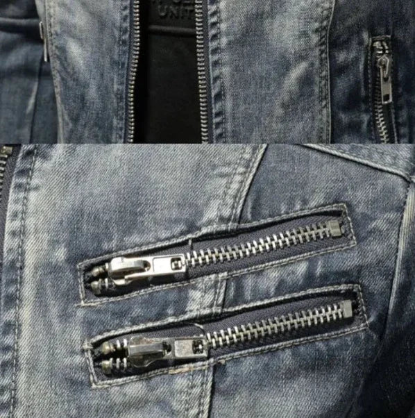 Giovanni - Giacca di Jeans Trendy con Effetto Consumato - Image 6