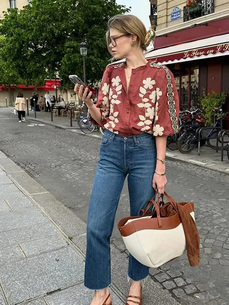 Lucia - Blusa Floreale Chic - Image 4