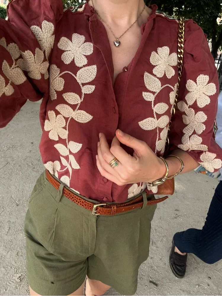 Lucia - Blusa Floreale Chic - Image 6