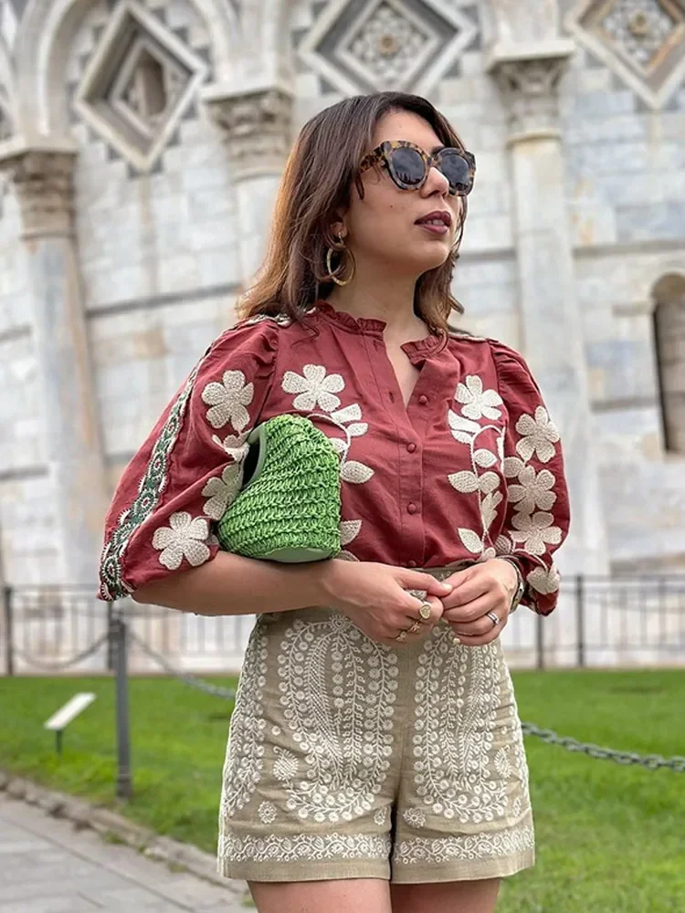 Lucia - Blusa Floreale Chic - Image 7